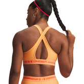 Bra Donna Under Armour Mid Crossback Arancione | NonSoloSport