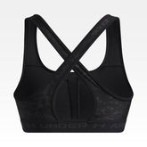 Bra Donna Under Armour Mid Crossback Printed Nero Grigio | NonSoloSport
