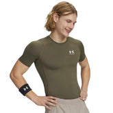 Maglia Uomo Under Armour HeatGear Verde Militare Bianco | NonSoloSport
