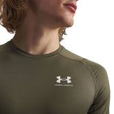 Maglia Uomo Under Armour HeatGear Verde Militare Bianco | NonSoloSport