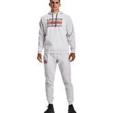 Under Armour Jogger UA Rival Fleece Signature Uomo Grigio | NonSoloSport