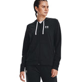 Under Armour Felpa Rival Terry Full Zip Donna Nero | NonSoloSport
