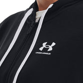 Under Armour Felpa Rival Terry Full Zip Donna Nero | NonSoloSport