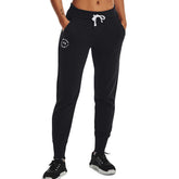 Under Armour Pantalone Rival Crest Donna Nero | NonSoloSport