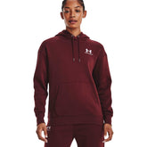 Under Armour Felpa Capp Fleece Essentials Donna Bordeaux | NonSoloSport