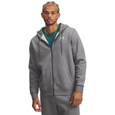 Felpa Uomo Under Armour Icon Fleece Grigio Bianco | NonSoloSport