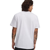 T-Shirt Uomo Under Armour Logo Embroidered Heavyweight Bianco | NonSoloSport