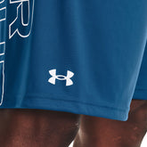 Under Armour Shorts Tech Wordmark Graphic Uomo Blu | NonSoloSport