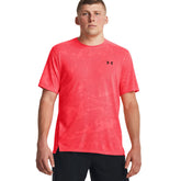 T-Shirt Uomo Under Armour Manica Corta Jacquard Tech Vent Rosso | NonSoloSport