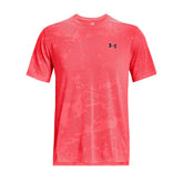 T-Shirt Uomo Under Armour Manica Corta Jacquard Tech Vent Rosso | NonSoloSport