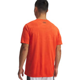 T-Shirt Uomo Under Armour Tech Vent Jacquard Arancione | NonSoloSport