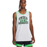Under Armour Canotta Baseline Reversible Uomo Verde Bianco | NonSoloSport