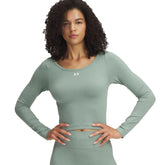 T-Shirt Manica Lunga Donna Under Armour Train Seamless Verde | NonSoloSport