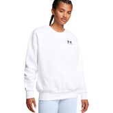 Felpa Donna Under Armour Icon Fleece Oversized Bianco | NonSoloSport
