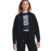 Under Armour Felpa Rival Fleece Full-Zip Donna Nero | NonSoloSport