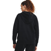 Under Armour Felpa Rival Fleece Full-Zip Donna Nero | NonSoloSport