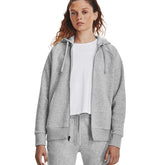 Under Armour Felpa Rival Fleece Full-Zip Donna Grigio | NonSoloSport