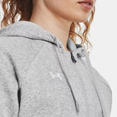 Under Armour Felpa Rival Fleece Full-Zip Donna Grigio | NonSoloSport