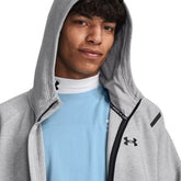 Under Armour Felpa Unstoppable Fleece Full Zip Uomo Grigio | NonSoloSport