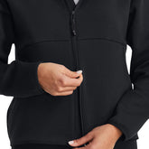 Under Armour Maglia Unstoppable Fleece Full-Zip Donna Nero | NonSoloSport