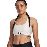 Under Armour Reggiseno Sportivo Project Rock All Train Crossback Donna Bianco | NonSoloSport