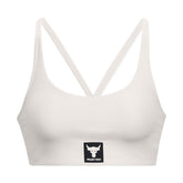 Under Armour Reggiseno Sportivo Project Rock All Train Crossback Donna Bianco | NonSoloSport