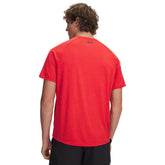 T-Shirt Uomo Under Armour Tech Textured Rosso Nero | NonSoloSport