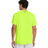 T-Shirt Uomo Under Armour Tech Textured Giallo Fluo | NonSoloSport