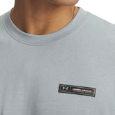 T-Shirt Uomo Under Armour Heavyweight Armour Label Grigio Nero | NonSoloSport