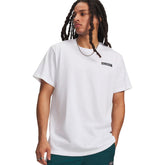 T-Shirt Uomo Under Armour Heavyweight Armour Label Bianco | NonSoloSport