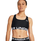 Under Armour Bra HeatGear Armour Mid Branded Donna Nero | NonSoloSport