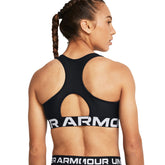 Under Armour Bra HeatGear Armour Mid Branded Donna Nero | NonSoloSport