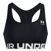 Under Armour Bra HeatGear Armour Mid Branded Donna Nero | NonSoloSport