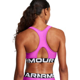 Bra Donna Under Armour HeatGear Armour Mid Branded Rosa | NonSoloSport