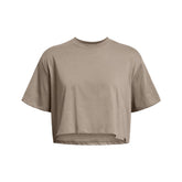 Under Armour T-Shirt Campus Boxy Crop Donna Grigio | NonSoloSport