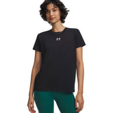 T-Shirt Donna Under Armour Rival Core Nero Bianco | NonSoloSport
