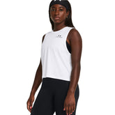 Canotta Donna Under Armour Vanish Energy Crop Bianco | NonSoloSport