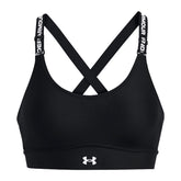 Bra Donna Under Armour Infinity 2.0 Mid Nero Bianco | NonSoloSport