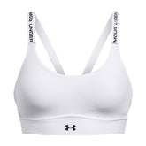 Bra Donna Under Armour Infinity 2.0 Mid Bianco Nero | NonSoloSport