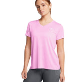 Maglia Training Donna Under Armour Tech Twist Rosa | NonSoloSport