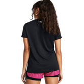 Under Amour T-Shirt Tech V-Neck Donna Nero | NonSoloSport
