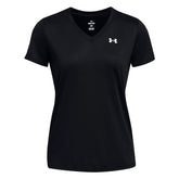 Under Amour T-Shirt Tech V-Neck Donna Nero | NonSoloSport