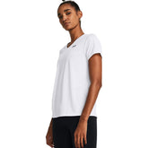Under Armour T-Shirt Tech V-Neck Donna Bianco | NonSoloSport