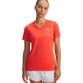 T-Shirt Donna Under Armour Tech Rosso Bianco | NonSoloSport
