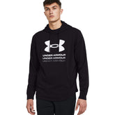 Under Armour Felpa Rival Terry Graphic Uomo Nero | NonSoloSport