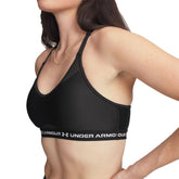 Bra Donna Under Armour Crossback Low Nero Bianco | NonSoloSport