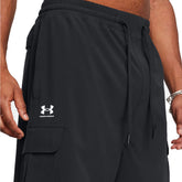 Shorts Cargo Uomo Under Armour Vibe Woven Nero Bianco | NonSoloSport