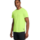 T-Shirt Uomo Under Armour Run Anywhere Verde | NonSoloSport