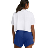 T-Shirt Donna Under Armour Boxy Crop Branded Bianco Blu | NonSoloSport
