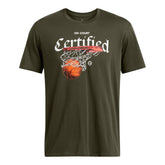 T-Shirt Uomo Under Armour Heavyweight Hoops Certified Verde | NonSoloSport